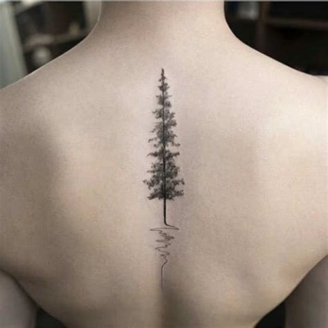 tattoos of trees on back